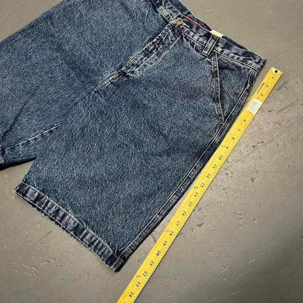 Vintage Y2K Unionbay baggy wide leg long carpenter denim jean shorts jorts